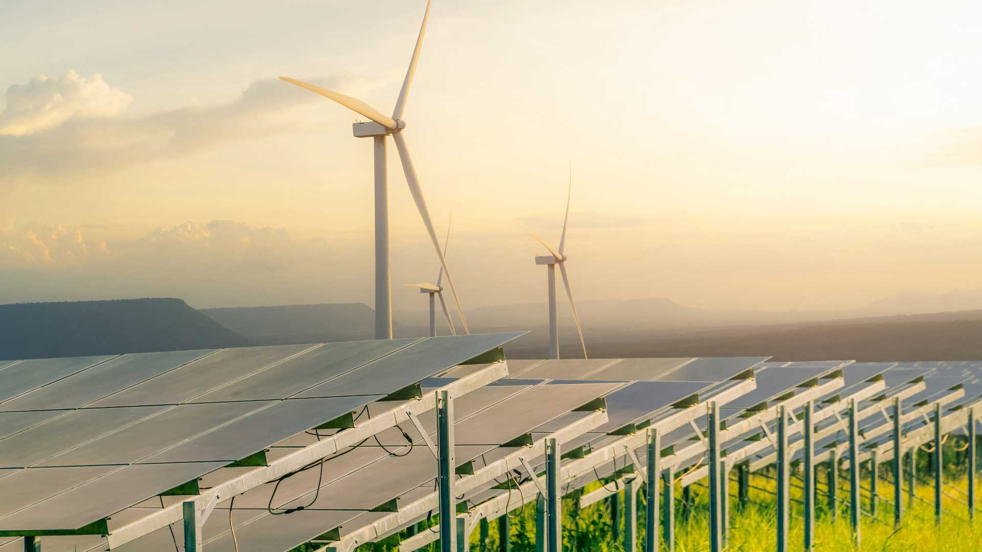 windmill and solar panel for sustainable energy block 9 vancouver